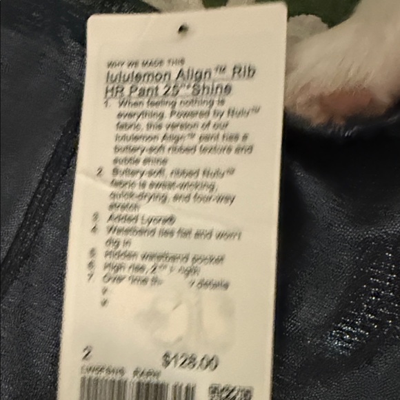 lululemon athletica Metallic BlackLeggings - Picture 2 of 5